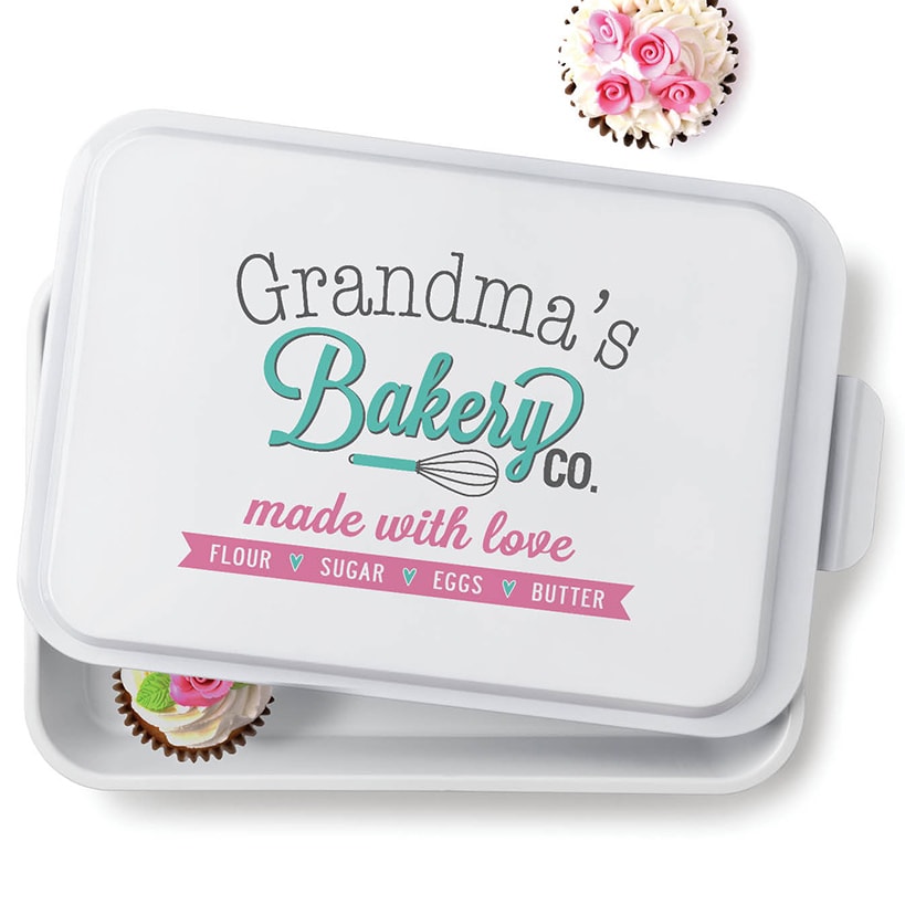 Personalized Cake Pan with Lid