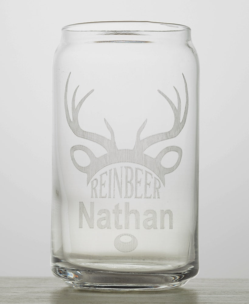 Personalized Etched Wine or Beer Glass