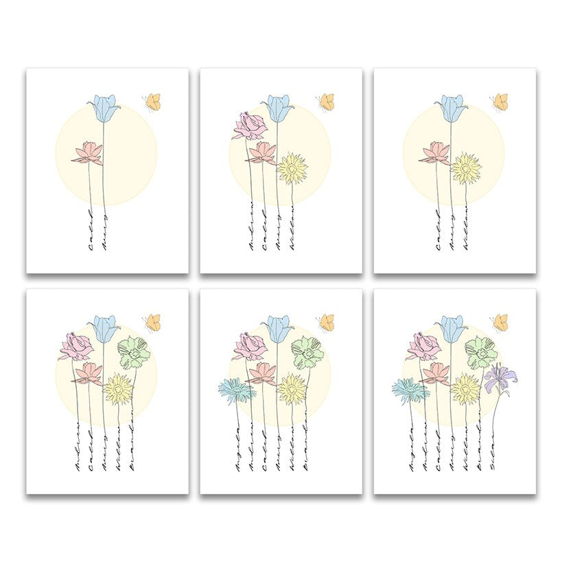 Personalized Family Garden Wall Hanging