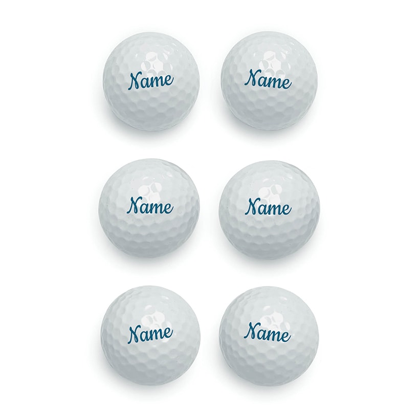 Personalized Name Golf Balls Set of 6