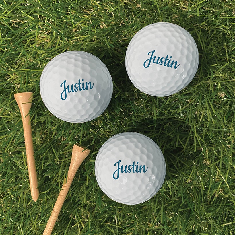 Personalized Name Golf Balls Set of 6