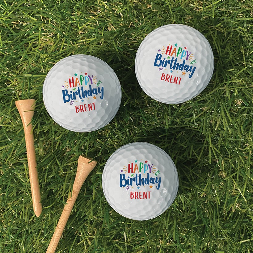 Personalized Name Golf Balls Set of 6