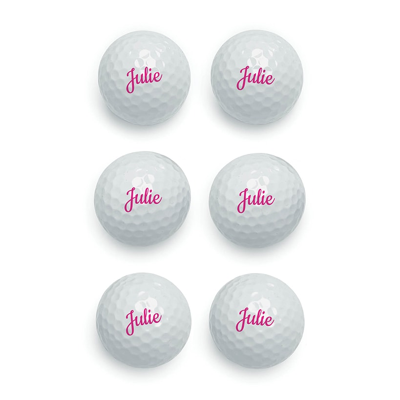 Personalized Name Golf Balls Set of 6