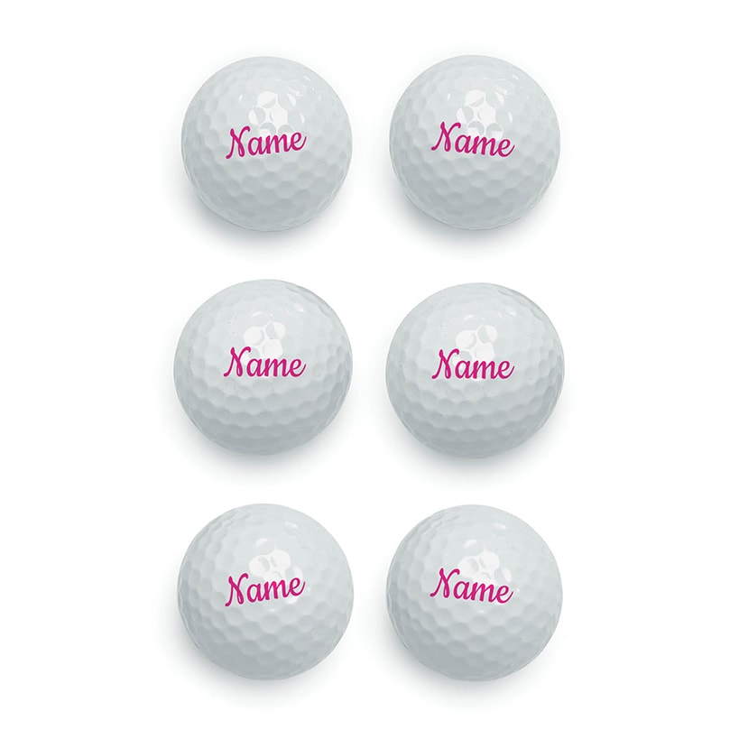 Personalized Name Golf Balls Set of 6