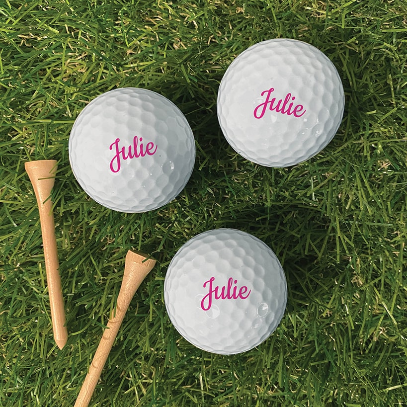 Personalized Name Golf Balls Set of 6