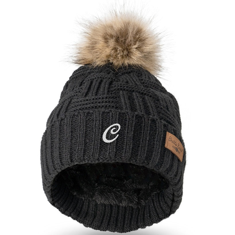 Personalized Initial Adult Knit Hat