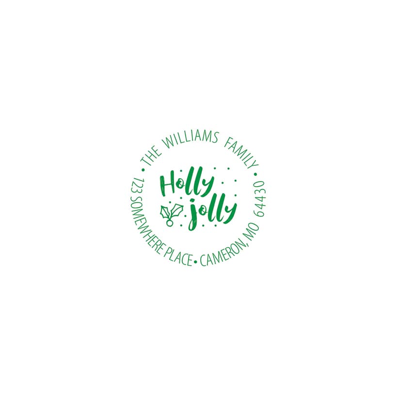 Personalized Christmas Self Inking Stamps