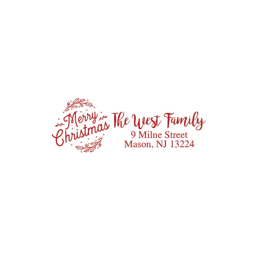 Personalized Christmas Self Inking Stamps