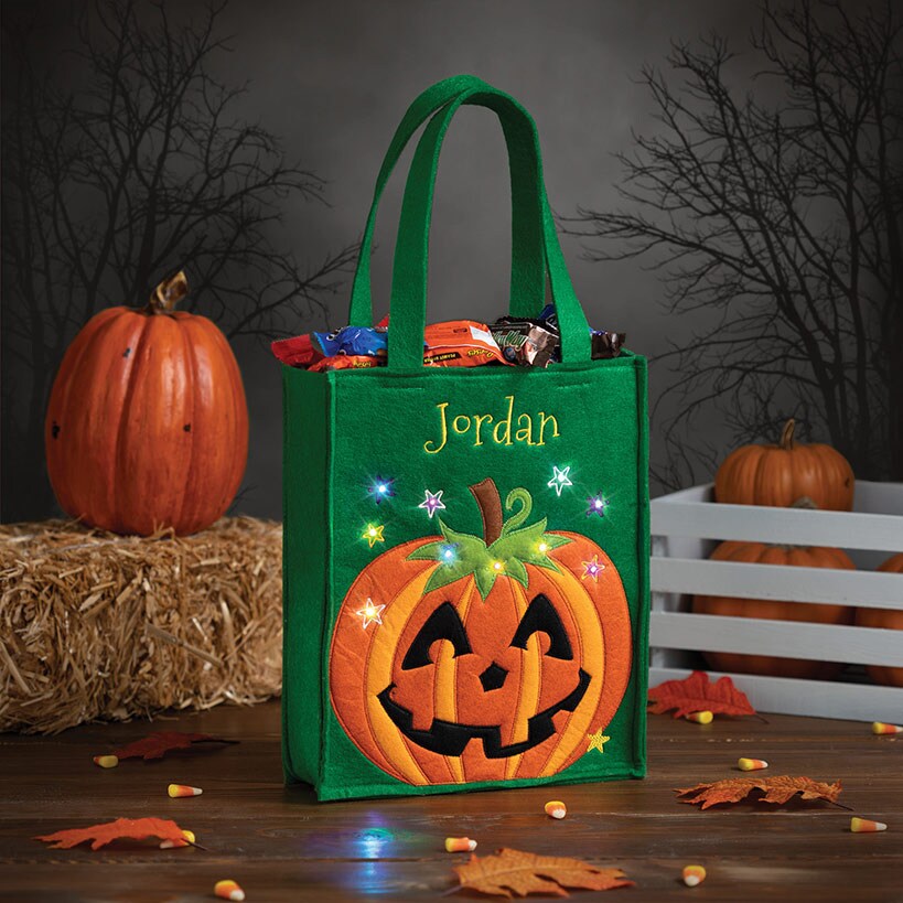 Personalized LED Halloween Treat Bag