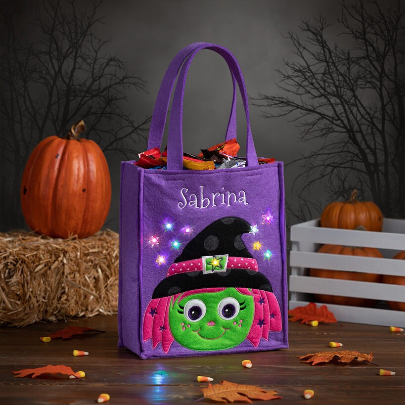 Personalized LED Halloween Treat Bag