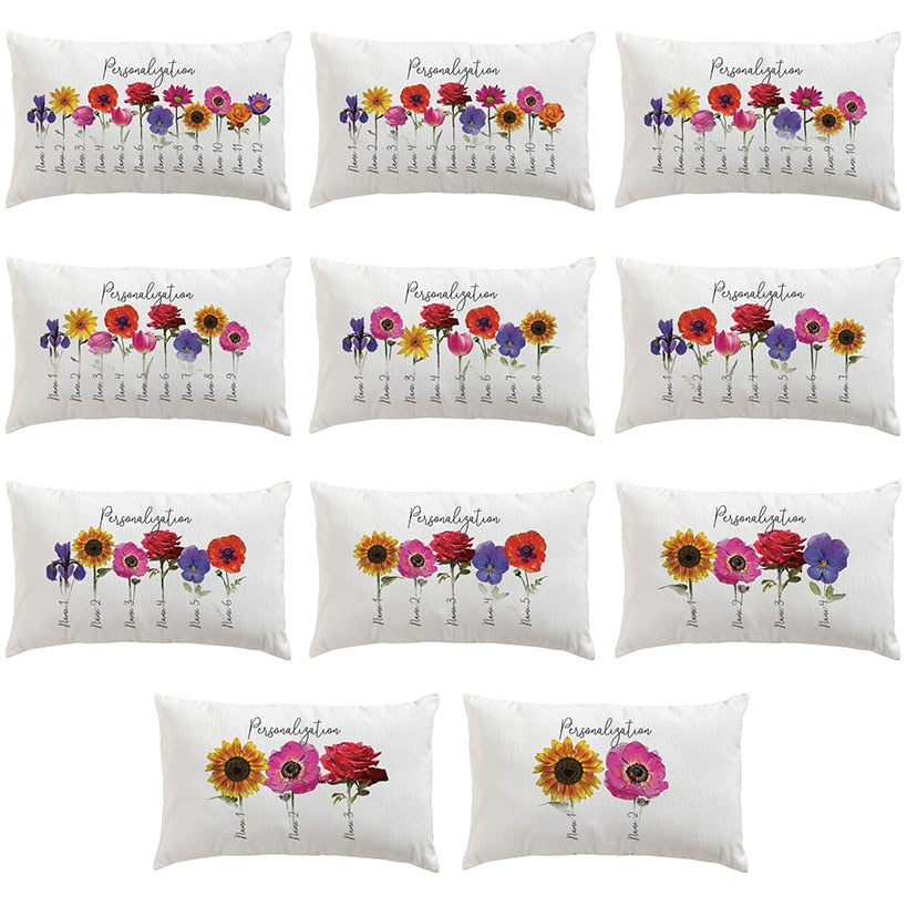 Personalized Lumbar Throw Pillow