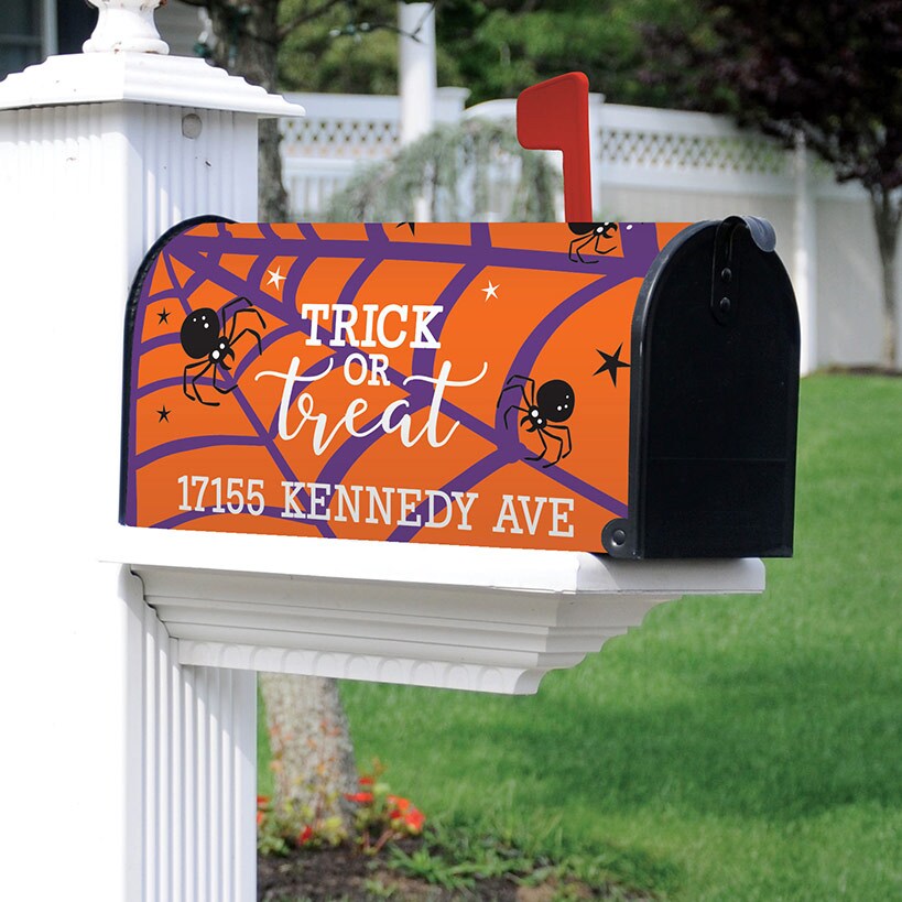 Personalized Halloween Trick or Treat Magnetic Mailbox Cover