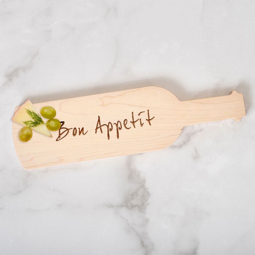 Personalized Wine Bottle Shape Cheeseboard