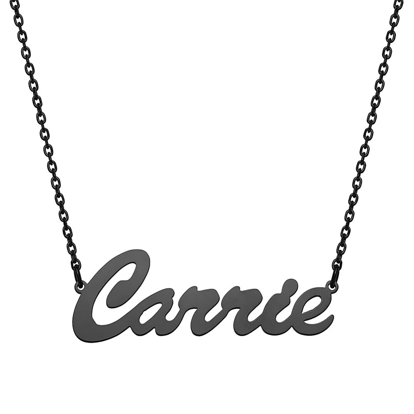 Personalized Hollywood Script Women's Nameplate Necklace