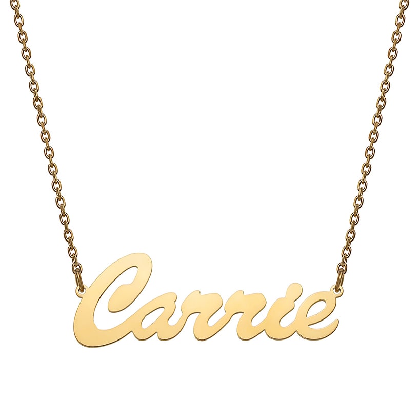 Personalized Hollywood Script Women's Nameplate Necklace