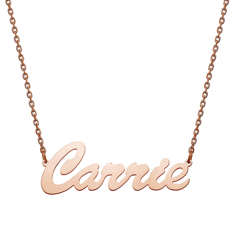 Personalized Hollywood Script Women's Nameplate Necklace