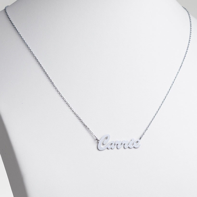 Personalized Hollywood Script Women's Nameplate Necklace