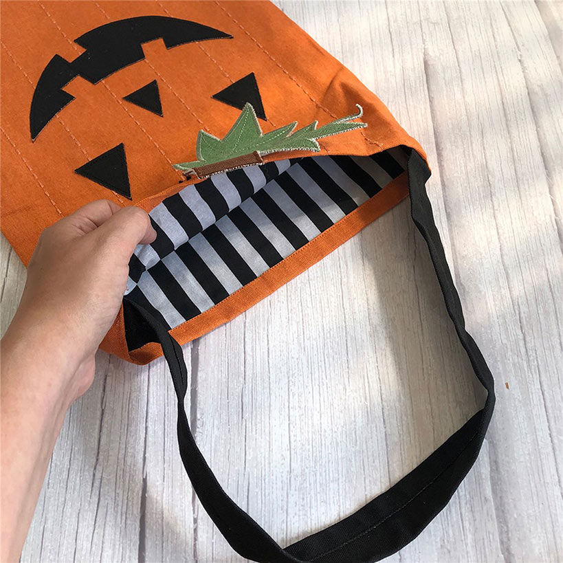Personalized Halloween Pumpkin Trick or Treat Bag