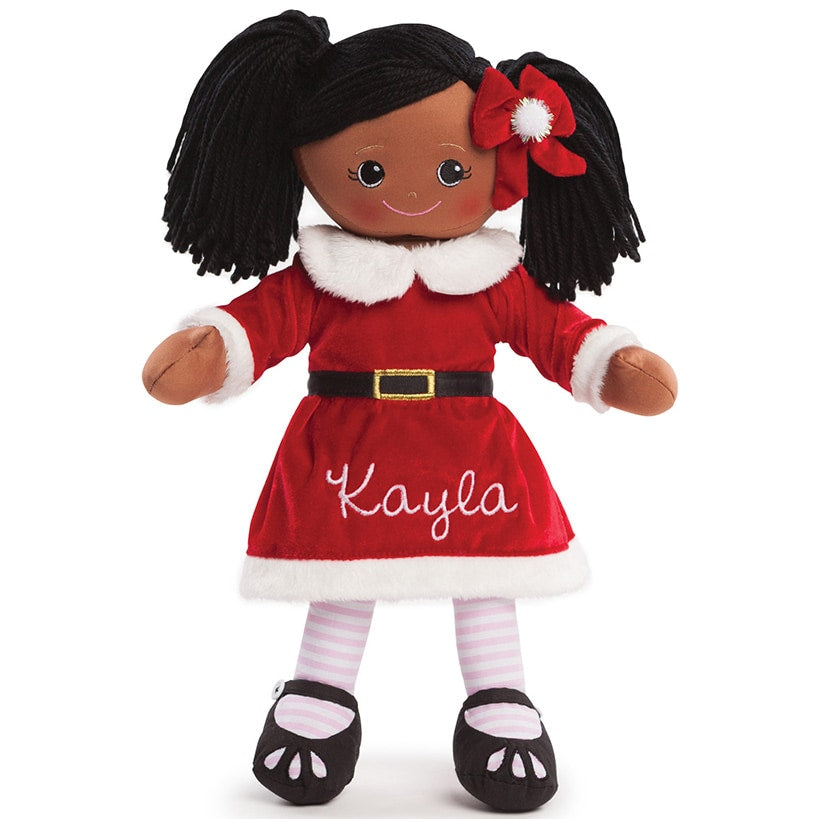 Personalized Santa Dress Christmas Rag Dolls