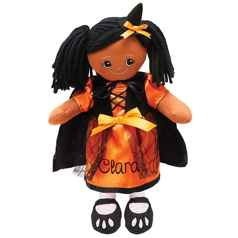 Personalized Rag Doll with Halloween Dress