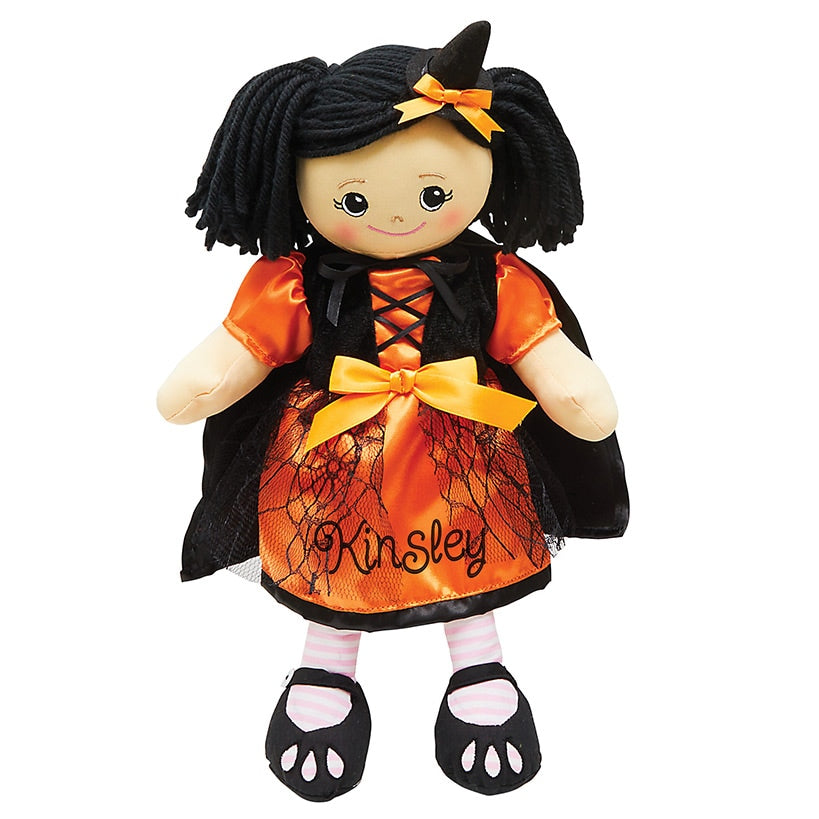 Personalized Rag Doll with Halloween Dress