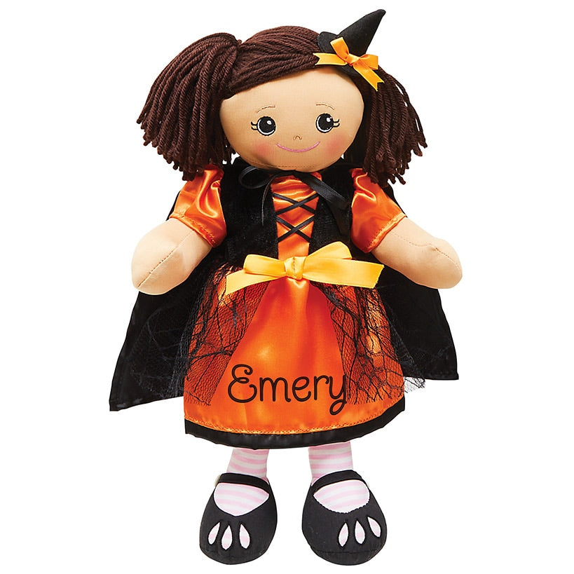Personalized Rag Doll with Halloween Dress