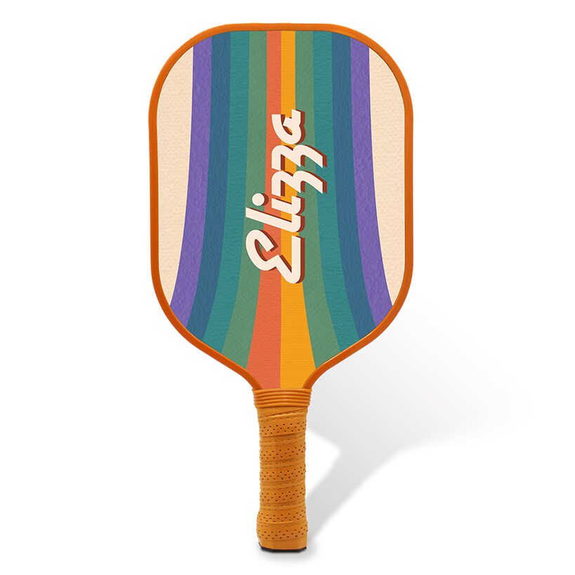Personalized Pickleball Paddle Rainbow