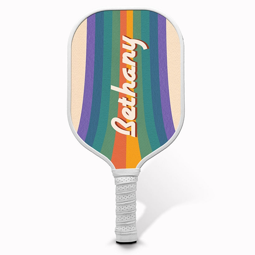 Personalized Pickleball Paddle Rainbow
