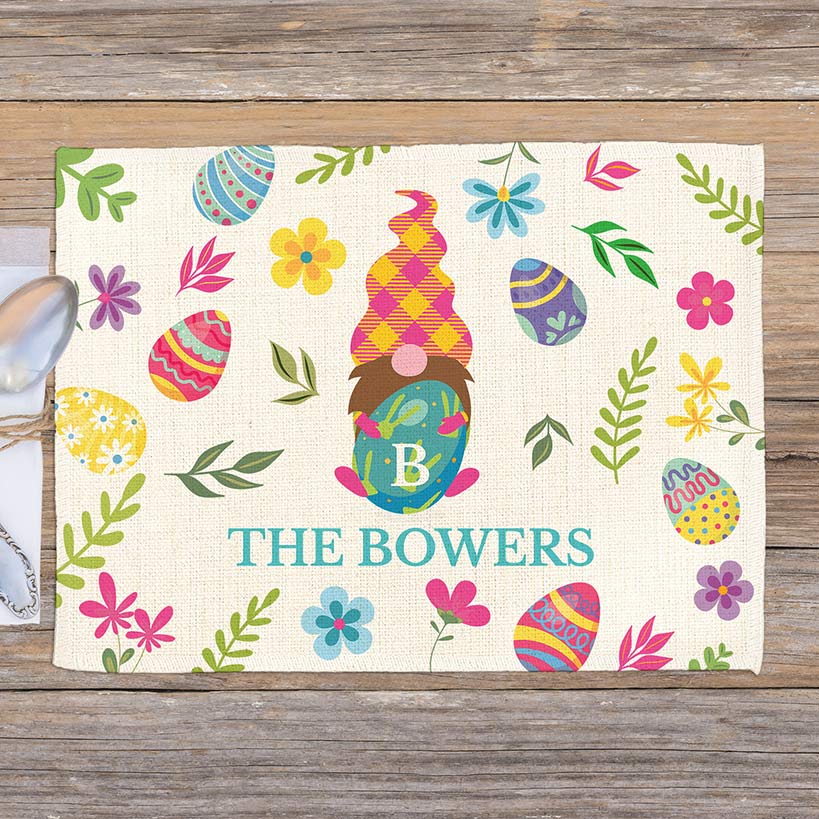 Personalized Spring Placemats