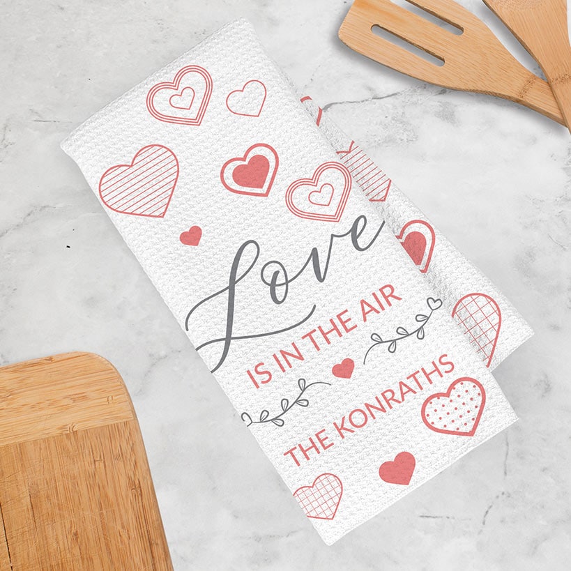 Personalized Spring Tea Towel