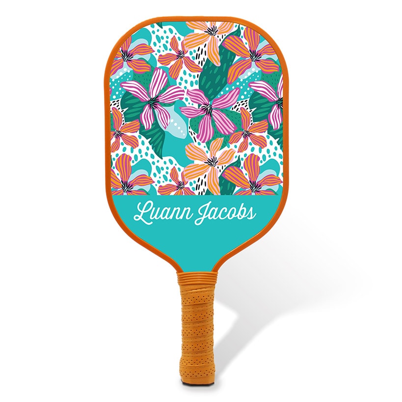 Personalized Pickleball Paddle Tropical