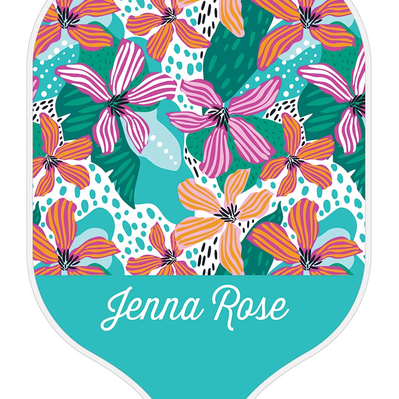 Personalized Pickleball Paddle Tropical