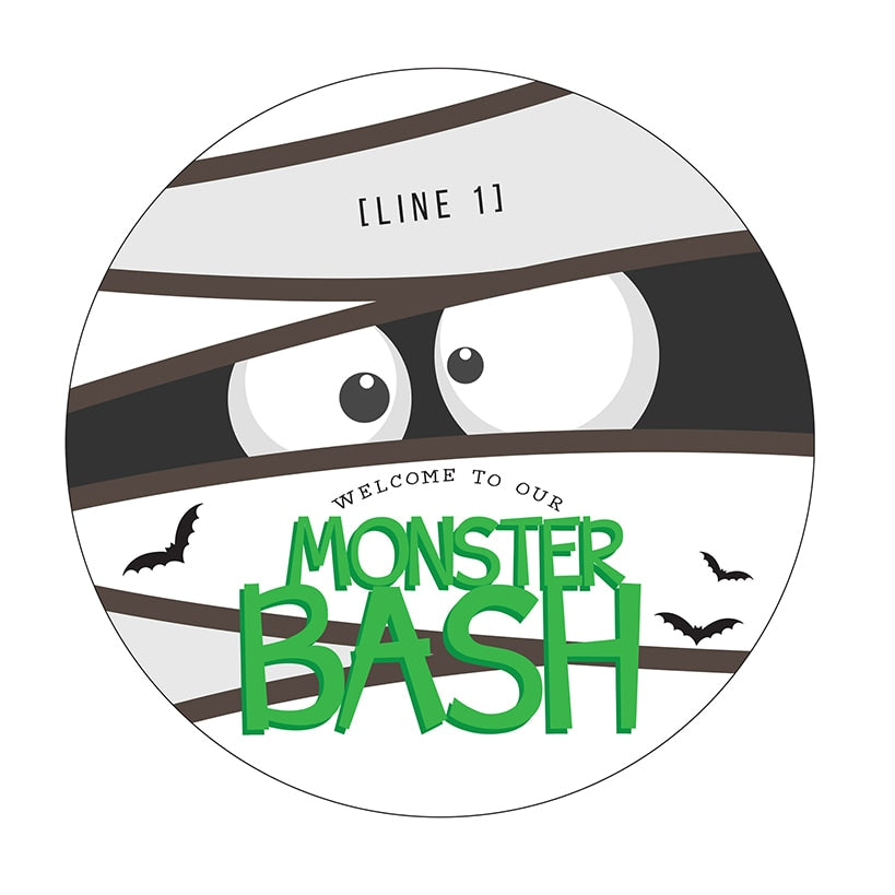 Personalized Halloween Wall Sign Monster Bash