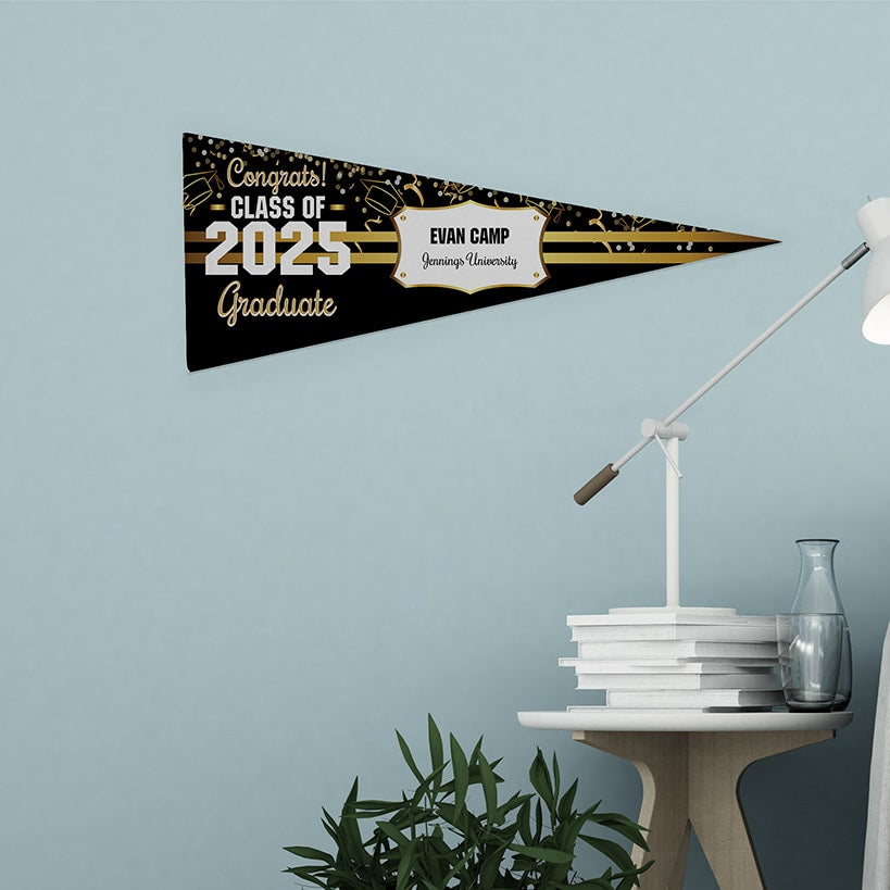 Personalized Word Art Felt Pennant Banner Flag