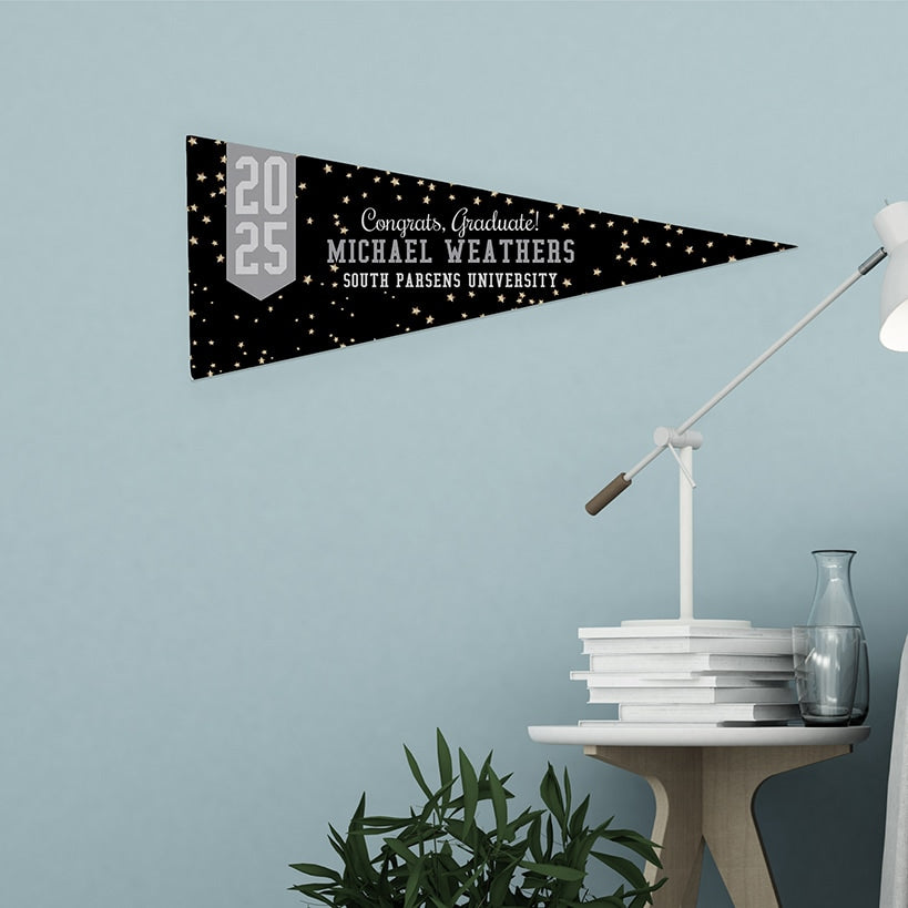 Personalized Word Art Felt Pennant Banner Flag