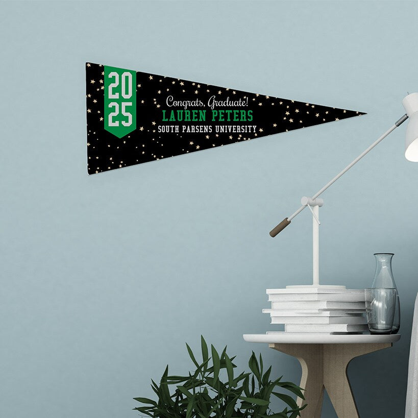 Personalized Word Art Felt Pennant Banner Flag
