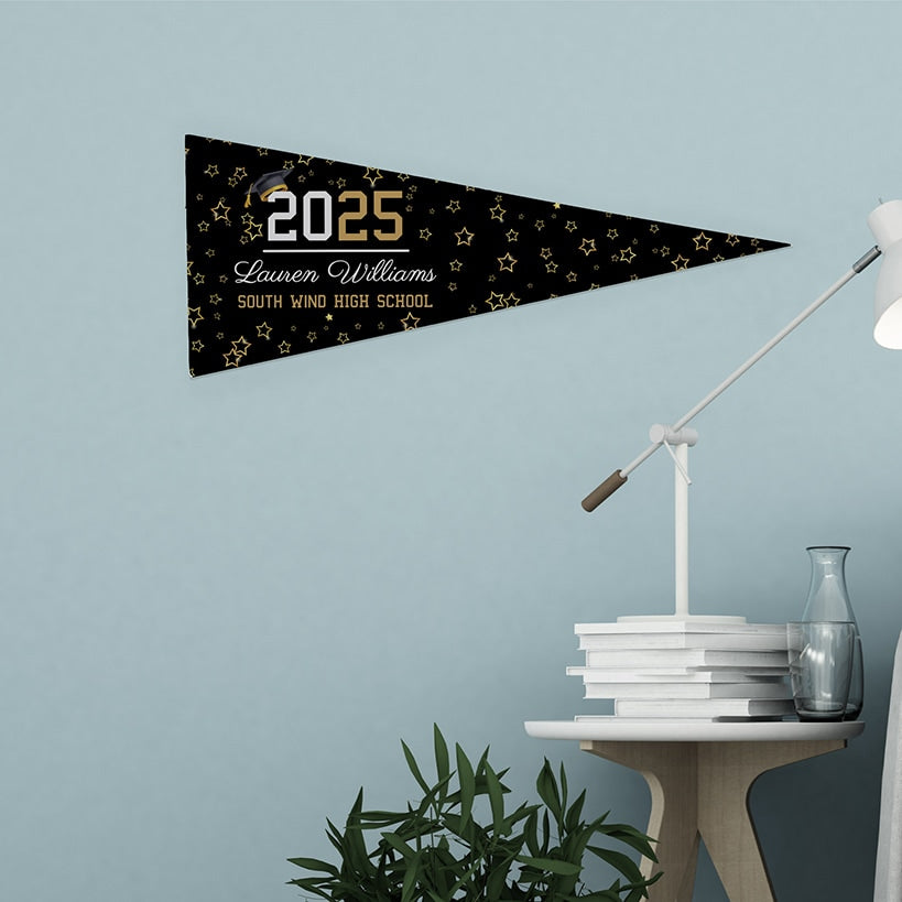 Personalized Word Art Felt Pennant Banner Flag