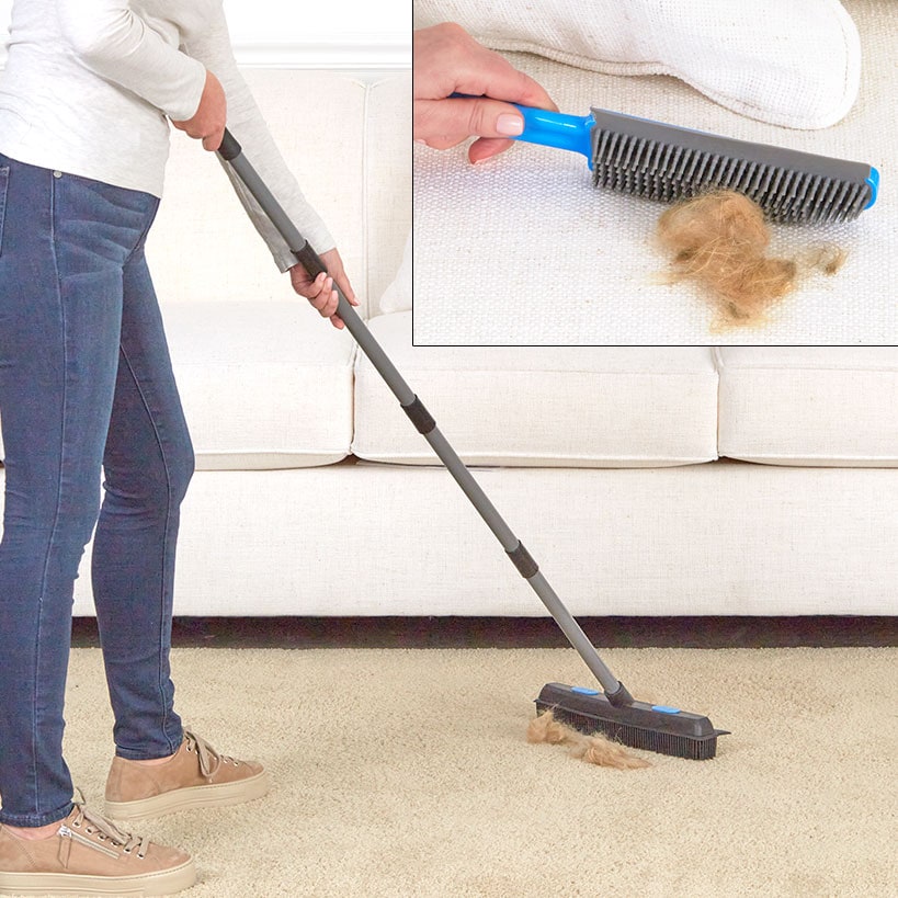 Pet Hair Removal Brush Tool and Squeegee