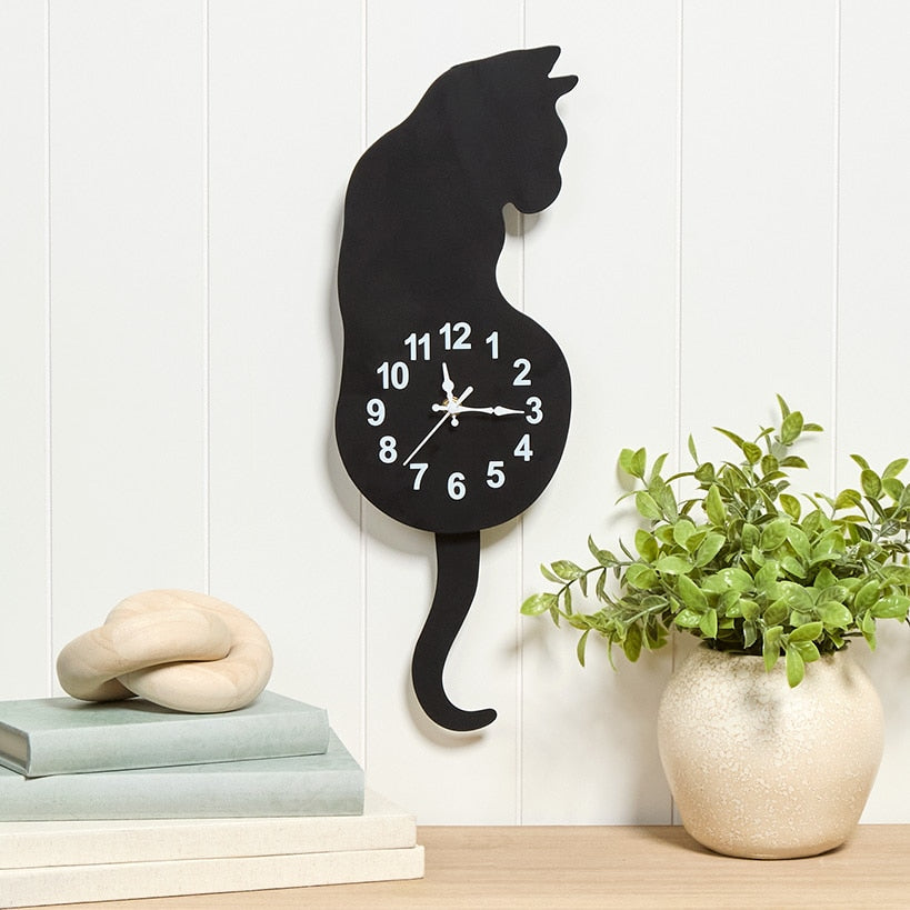 Pet Pendulum Silhouette Clock