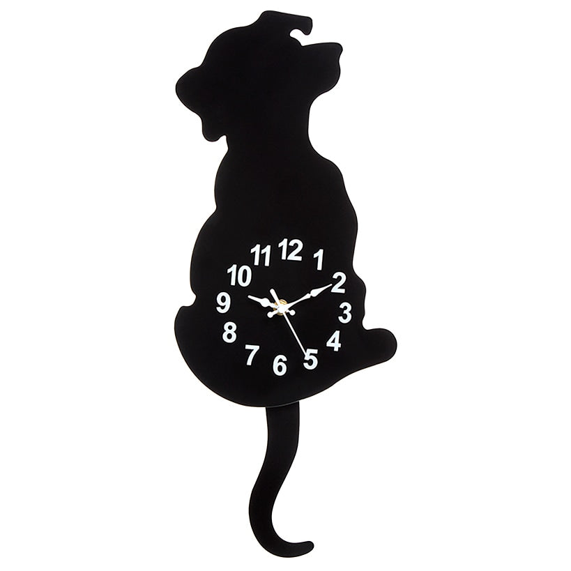 Pet Pendulum Silhouette Clock