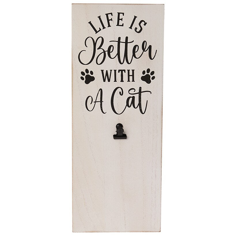 Cat and Dog Lover Wall Decor With Sentiment Or Frame