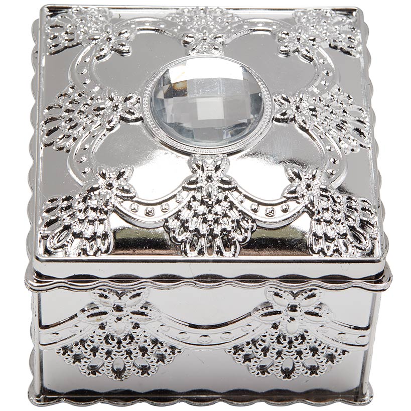 Elegant Small Jewelry Box with Rhinestone