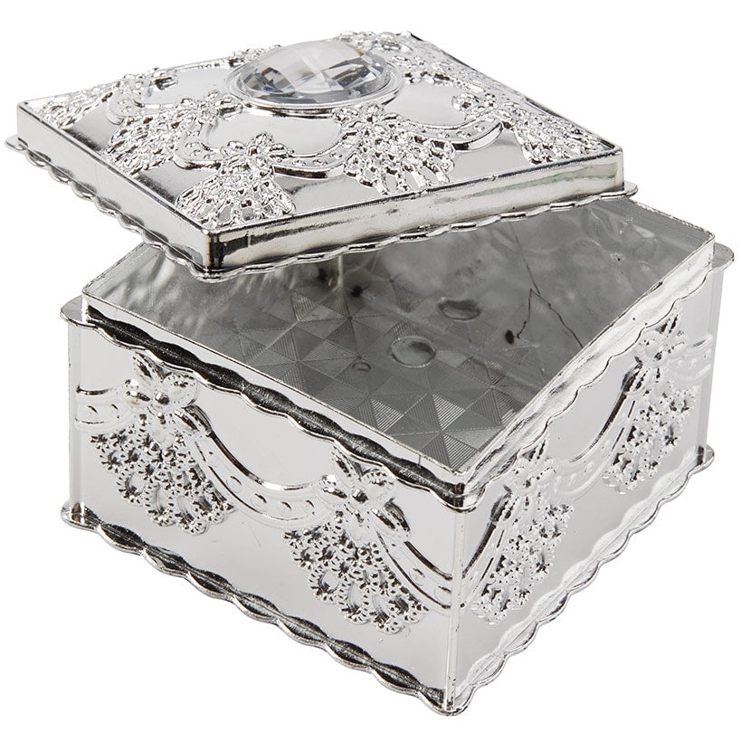 Elegant Small Jewelry Box with Rhinestone