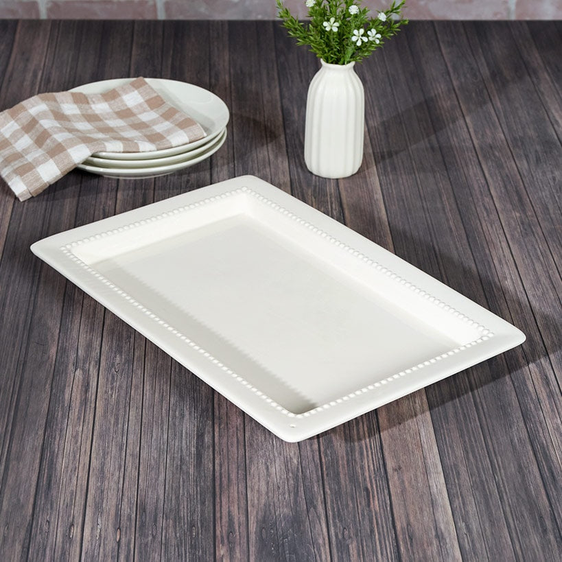 Serving Platter with Interchangeable Holiday Icons