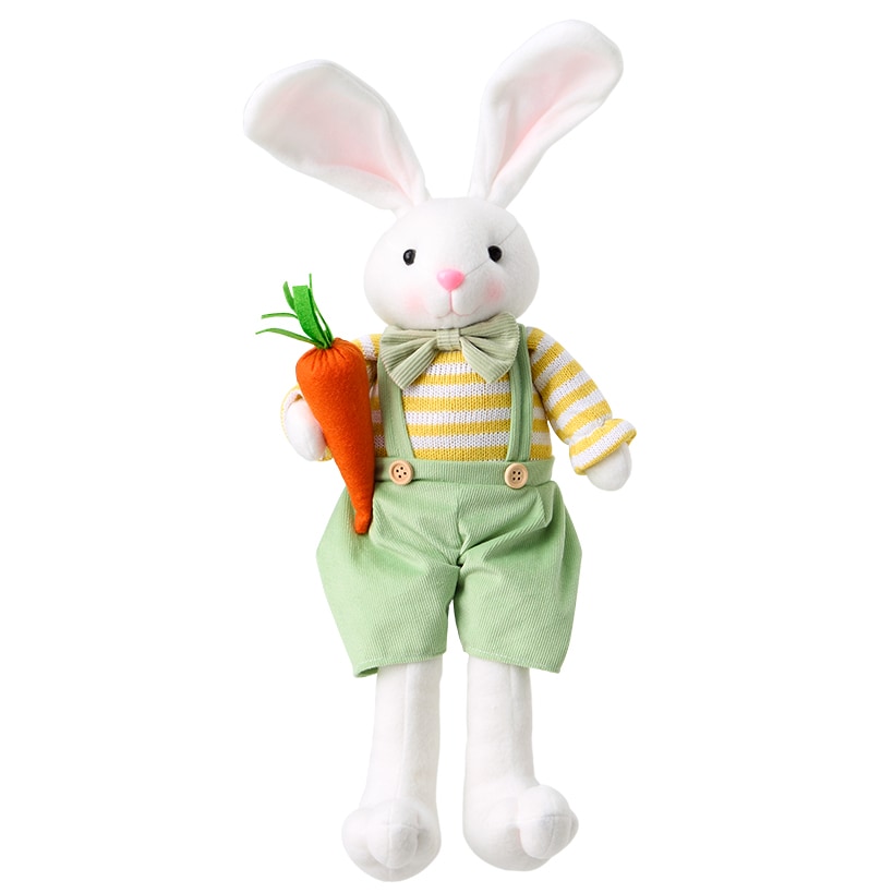 Easter Country Bunnies, Decorative Carrot Garland, or Carrot Wreath