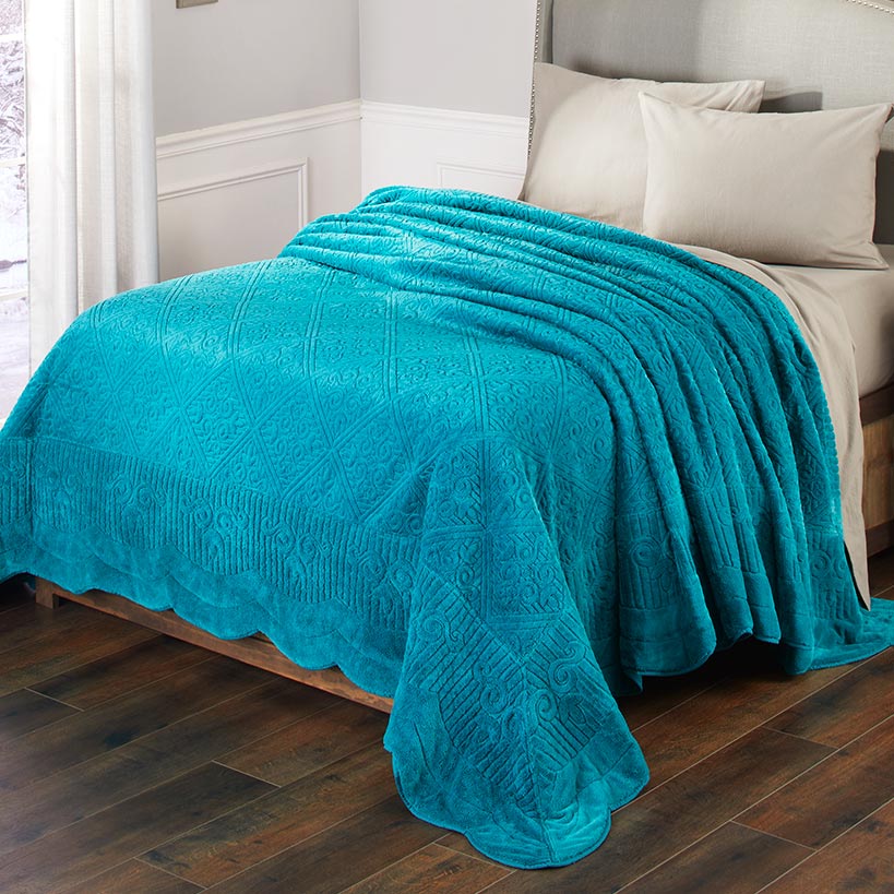 Plush Matelasse Pillow or Sham