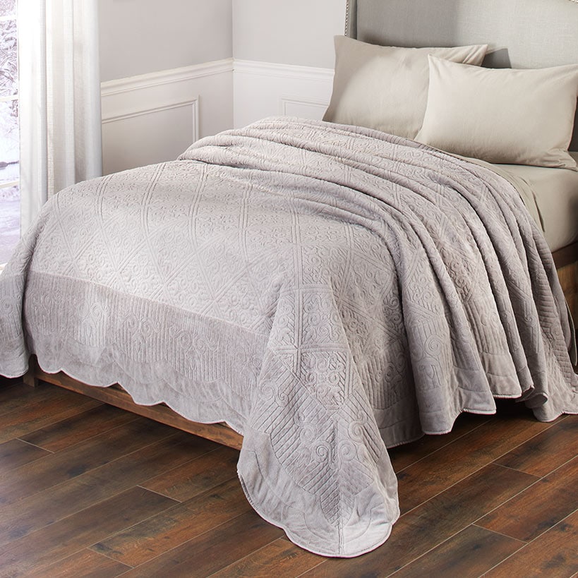 Plush Matelasse Pillow or Sham
