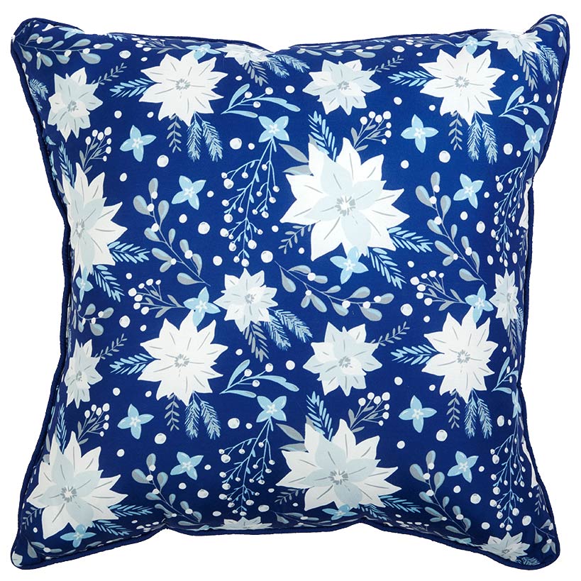 Christmas Blue Floral Chair Furniture Protector