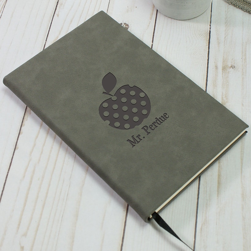 Personalized Polka Dot Apple Journals