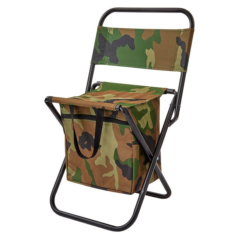 Portable Folding Outdoor Chair Lightweight Insulated Bag Camo Print